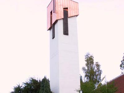 Kirchturm Nachher
